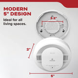 Kidde Smoke Detector, AA Battery Powered LED Status Lights, 85 dB Alarm, 5-inches, 20SDR, 1 Pack