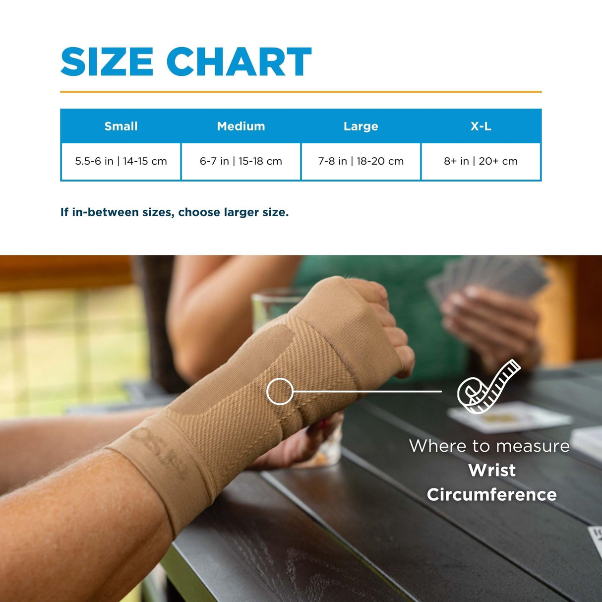 OrthoSleeve Newly Redesigned Patented WS6 Compression Orthopedic Brace - Compression Wrist Sleeve for Arthritis, Boosting, Pain Relief, Carpal Tunnel