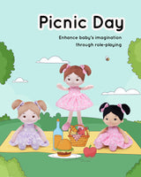 LeyaDoll Soft Baby Doll Toys (12''), My First Baby Rag Doll for 1 Year-Old Girl Birthday Gift, Christmas Plush Toys Gift for Toddler Kids Infants -FloraBelle(Pink)