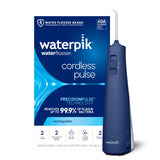 Waterpik Cordless Pulse Rechargeable Portable Water Flosser for Teeth, Gums, Braces Care and Travel with 2 Flossing Tips, Waterproof, ADA Accepted, WF-20 Blue, Packaging May Vary