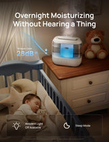 DREO 4L Humidifiers for Bedroom, 36H Runtime, 28 dB Quiet, HM311