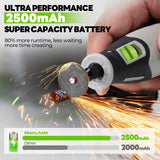 PHALANX Rotary Tool - 4V Cordless Rotary Tool Kit Accessories 80 PCS 2500mAh Battery, Preset 5 Speed Adjustment Grinder Tool for Cutting Sanding Carving Polishing Engraver DIY Crafts(R4-Standard)