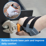 Velpeau CMC Joint Thumb Arthritis Support Brace - Soft & Hard Plastic Compose - with Thumb Compression Sleeve, Stabilizes Thumb CMC Joint Without Limiting Hand Function (Black, Right - Medium)