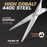 Fagaci Professional Hair Scissors 6” Extremely Sharp Blades, Fine Cutting Blades, Hair Cutting Scissors Professional, Hair Shears, Barber Scissors Set for Men and Women, Haircut Scissors Hair Kit