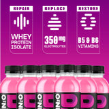 Protein2o Hydration Drink - 2-in-1 Liquid Clear Whey Protein Isolate and Electrolyte Drink - 15g Protein, Vitamins B5, B6 - Post-Workout Recovery - 16.9 Fl Oz - 12 Count Dragon fruit Blackberry