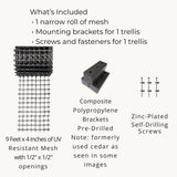 Deck Post Trellis for Clematis and Climbing Plants, 1-Pack