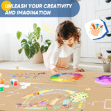 36" x 3600" (300') Brown Kraft Paper Roll, Gift Wrapping Paper for Craft Bulletin Board Art Decorative Paper Roll Christmas Bouquet Flower Table Covering Packing Shipping Moving Supplies 70GSM 50LB