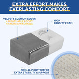 Foot Rest for Under Desk at Work, Adjustable Footrest for Office Chair & Gaming Chair,Ergonomic Footrest Pillow Desk Foot Stool with Washable Cover for Home, Airplane, Travel (Gray)