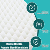 BALAPET Recliner Cushions for Long Sitting, Egg Crate Foam Recliner Cushion for Elderly Reduces Muscle Fatigue and Provides Air Flow, Extra Large Non-Slip Seat Cushion with Back Support Cushion(Black)