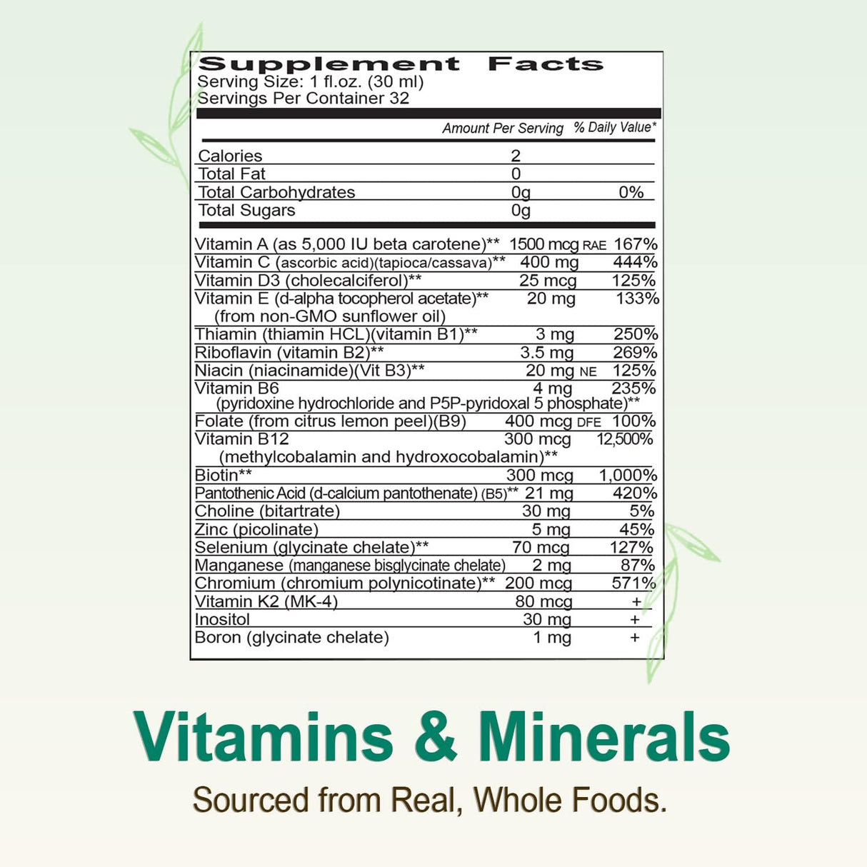 Vital Earth Minerals Super Multi – Liquid Multivitamins for Women, Men & Kids, Liquid Vitamins with Fulvic Acid for Better Absorption, MTHFR Support, 32 Oz + 1 Oz Cup