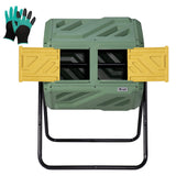 Werph 43 Gal Outdoor Compost Bin for Garden & Kitchen Waste, Grass Green
