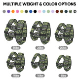 APEXUP Weighted Vest with 5lbs/10lbs/15lbs/20lbs/25lbs/30lbs Weights and Reflective Stripe, Weight Vest Men Women for Workout, Strength Training, Running (Green Digi Camo, 10lbs)