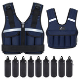 Adjustable Weighted Vest Weights Set: Sportneer 2-18 lbs/2-42 lbs Body Weight Vests 16 In 1 Fast Adjust Running Vest for Men Women Gym Home Workout Fitness Strength Training 2-18/42 lbs Removable