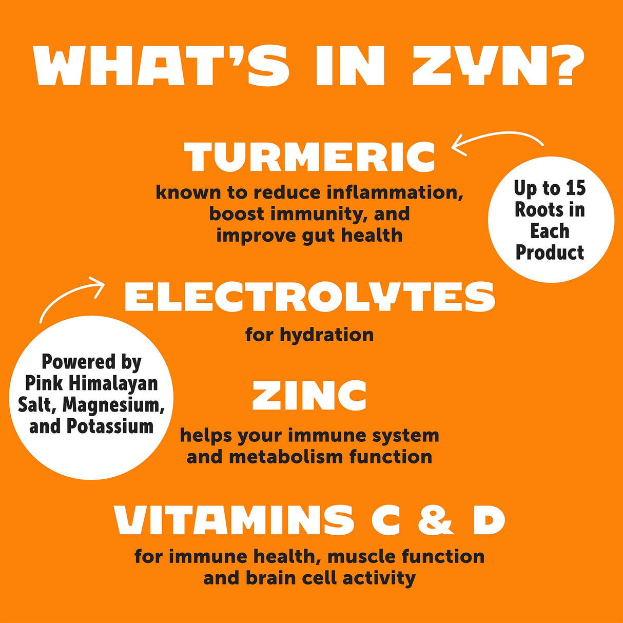 ZYN Electrolyte Drink Mix Hydration Packets, Electrolytes Powder, Hydration Packets w/Turmeric Curcumin, Vitamin C, Vitamin D, Zinc, Hydrate Electrolyte Powder Packets for Wellness, Variety Pack of 8