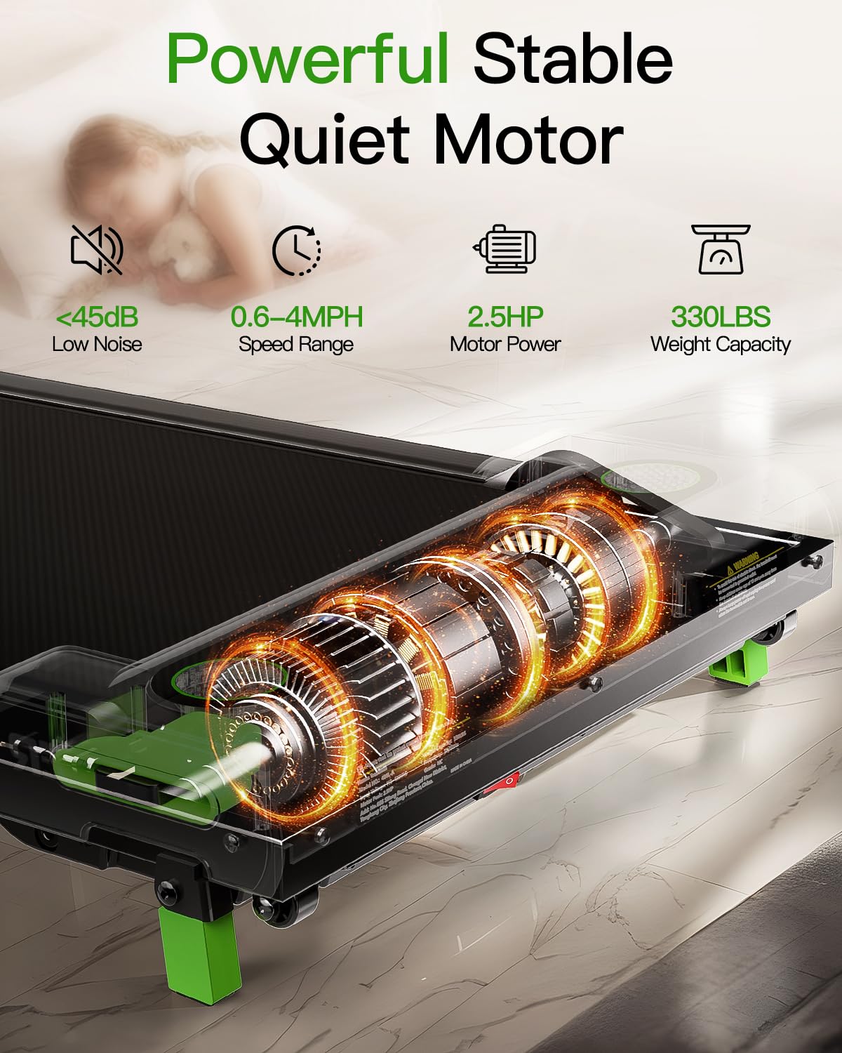 AKLUER Walking Pad with Incline, Incline Treadmills for Home, 2.5 HP Under Desk Treadmill Small with Remote Control, Walking Pad Small Treadmill with LED Display