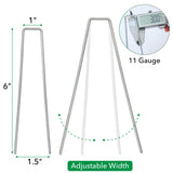 UNCO- Galvanized Landscape Staples 6 Inch, 200 Pack, Garden Staples, U-Shaped Landscape Pins for Weed Barrier Cover, Ground Cover