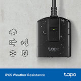 Tapo Outdoor Smart Dimmer Plug for Outdoor Lights, Matter, Energy Monitoring, App Control, IP65 Weather Resistant, Works with Siri, Alexa, Google, ETL Certified, 150WLED/CFL, 2.4GHZ WiFi Only, P430M