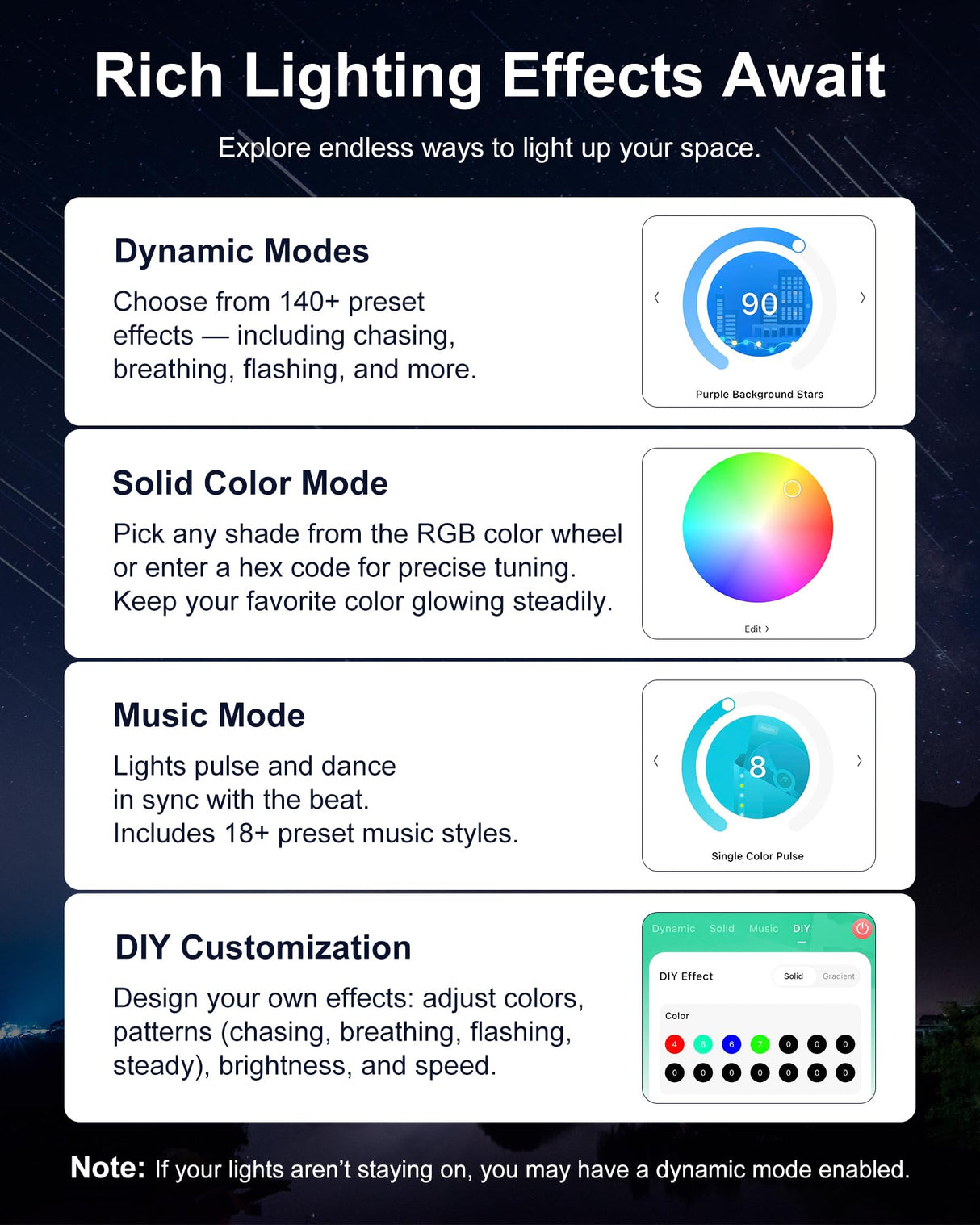Nexillumi Permanent Outdoor Lights for House, 100ft Smart RGB Outside Lights with 72 Scene Modes, IP68 Waterproof Eaves Lighting for Christmas All Holiday Decorations