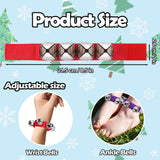 ailixinda 24 Pcs Wrist Band Jingle Bells,12 Colors Band Wrist Bells Ankle Bells,Adjustable Musical Hand Bells Jingle Bell Bracelets for Kids,Rhythm Instrument Percussion Christmas Party Favors