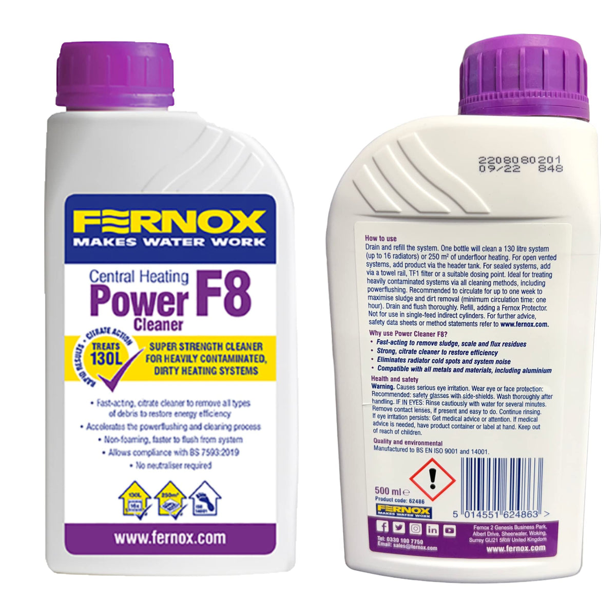 Fernox Radiator Kudos-Trading - Fernox F8 Super Strength Cleaner Boiler Central Heatin ...