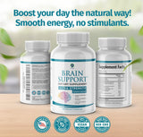 1 Body Brain Supplement – Nootropic Brain Booster with Alpha GPC, Ginkgo & Bacopa – 90 Vegan Capsules – Memory Supplement for Brain Support, Focus Pills, Brain Fog Supplements for Women and Seniors