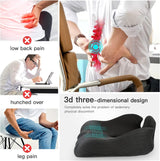 Benazcap X Large Memory Seat Cushion for Office Chair Pressure Relief Sciatica & Tailbone Pain Relief Memory Foam Firm Coccyx Pad for Long Sitting, for Office Chair, Gaming Chair and Car Seat Upgrade