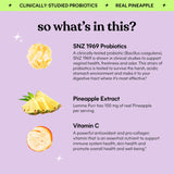 Lemme Purr Vaginal Probiotic Gummies for Women - Balanced pH, Healthy Odor, Yeast Balance & Flora Support + Vitamin C for Immune Health - Tasty Pineapple (60 Count)