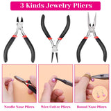 shynek 1857 Pcs Jewelry Making Supplies Kit for Adults, Jewelry Making Tools with Earring Hooks, Findings, Wires, Chains and Helping Hands for Crafts Making and Repair