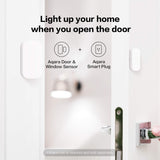 Aqara Zigbee Door and Window Sensor, Wireless Contact Sensor, Home Automation, Requires Aqara Hub (not 3rd-Party), Zigbee Connection, Kid Safety, Compatible with Apple HomeKit, Alexa, IFTTT