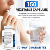 Dr. Berg Maximum Strength 4-in-1 Chelated Magnesium Glycinate with Clean, Potent & Pure Ingredients | 4X Lab-Tested & Verified | USA Formulated Magnesium Supplement Capsules | 150 Capsules