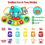 Baby Piano Toys 6-12 Months, Elephant Piano Keyboard Newborn & Infant Toys