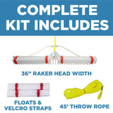 Jenlis Razer Rake Heavy Duty Collapsible Aluminum Pond & Lake Rake