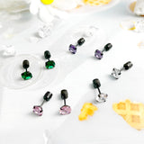 Stainless Steel Screw Back Stud Earrings for Men Women
