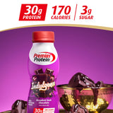 Premier Protein Indulgence Protein Shake, 30g Protein, 3g Sugar, Decadent Dark Chocolate, 11.5 fl oz, Pack of 12