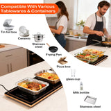 Electric Warming Tray for Buffets Party(59x14 Inches)Food Warming Mat with 12 Temp-Settings,Built-in Thermostat and Full Surface Heating,Versatile Food Warmers for Parties Buffet,Gatherings,Daily Use