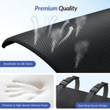 ZIKEE Lumbar Support Pillow for Office Chair and Car Seat with Aribag Design, Adjustable Back Support Lumbar Pillow with Memory Foam for Lower Back Pain Relief & Improved Posture, Dual-Strap Design