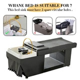 YTQHERQR Water Circulation Hair Head Spa Equipment with Pillow, Water Circulation Frame Rack with 39.37" 304 Stainless Steel Water Hose, Shampoo Bed Accessories, for Hair Salon Massage Shower