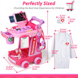 Liberry Toddlers Doctor Kit Toy for Girls Boys Ages 2 3 4 5, Pink