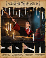 TLPUHU Floating Candles with 2 Wand - 24 Pack Christmas Decorations Magic Flameless Candles Flickering Warm Light LED Hanging Candle Remote, Operated Candles for Christmas Outdoor Indoor Party Decor