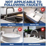 24" Splash Guard Plus Size Silicone Sink Faucet Drying Mat Handle Drip Catcher Tray Dish Sponge Holder Kitchen Accessories Protector Home Organization Gadgets Organizer