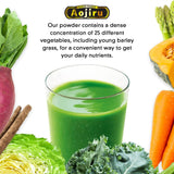 Kin no Aojiru Veggie Blend - 25 Types of Pure Japanese Vegetables Including Young Barley Grass - Ready-to-Use 0.12 oz. (3.5g) Individual Packet × 30pcs - Gluten Free