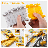 iHaHa Toddler Boy Toys 236 PCS Race Tracks Toys Gifts for 3 4 5 Year Old Boys Kids, 6 PCS Construction Car Toys Gifts for 2 3 4 5 Year Old Boys, Christmas Birthday Gifts Toys for 3 4 5 Year Old Boys
