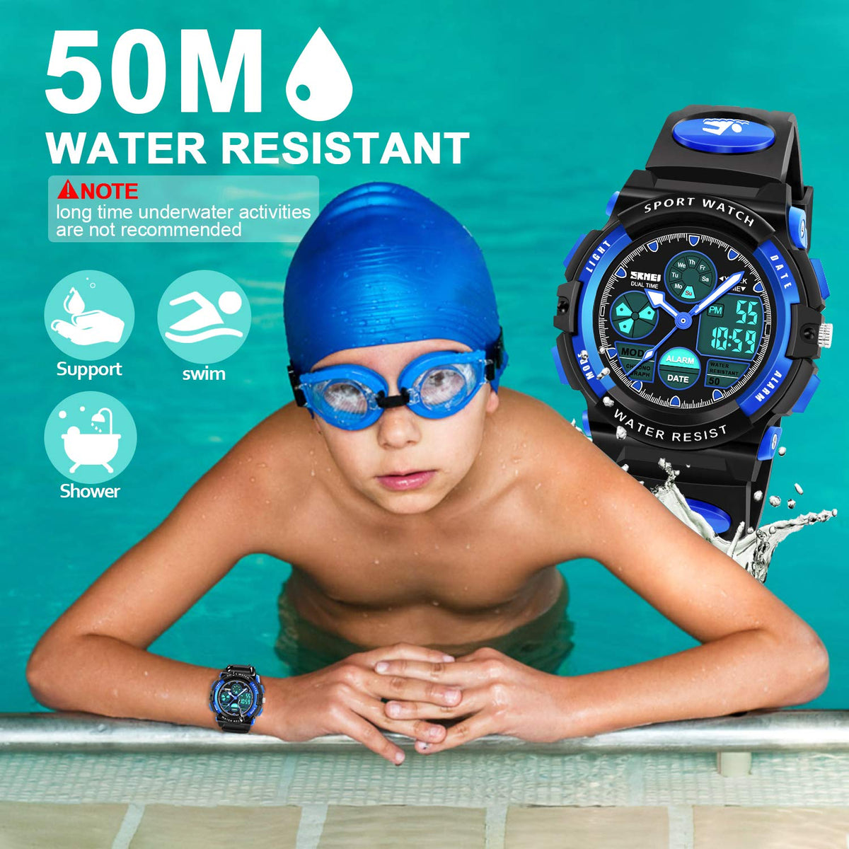 Boy Digital Watch Gifts for 5-15 Year Old Boys Girl Teen, Sports Watch Toys for 6-16 Year Old Boy Girl Present for Kids Age 6-16