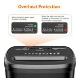 Amazon Basics 8-Sheet High Security Cross Cut Paper and Credit Card Shredder with P-4 Security, Auto Shut-off, Black