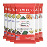 Flameless Food Warmers (6 Pack) – Disposable Pads to Keep Food Warm – Half Size Pan Warmers for Catering, Buffet, Parties & Chafing Dishes