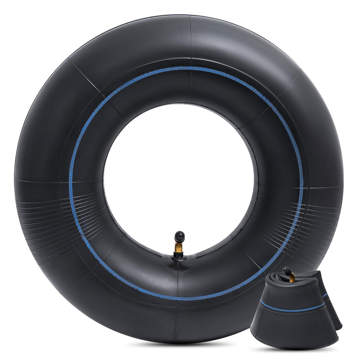 Heavy Duty 4.10/4.00/3.50-6 Thick 40% Inner Tube, 13x4.00-6 Tube with TR87 Bent Valve Stem for Wheelbarrows, Snow Blowers, Wagons, Carts, Hand Trucks, Lawn Mowers, Tractors and More (2 Pcs)