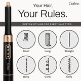 Hair Dryer Brush 1200 Watts 6 in 1 Hair Accessories Blow Dryer Automatic Curling Iron with Storage Box in Black for Curl Enhancing Hair Smoothing Volumizing Styling - by Curlee