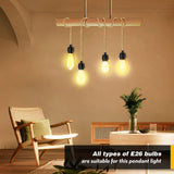 LYOOWNG 2Pack Plug in Pendant Light Cord, Farmhouse Hanging Lights with Plug in Cord, 15FT Hemp Rope Plugin Hanging Light Cord Kit with On/Off Switch, E26 E27 LightSocketCord