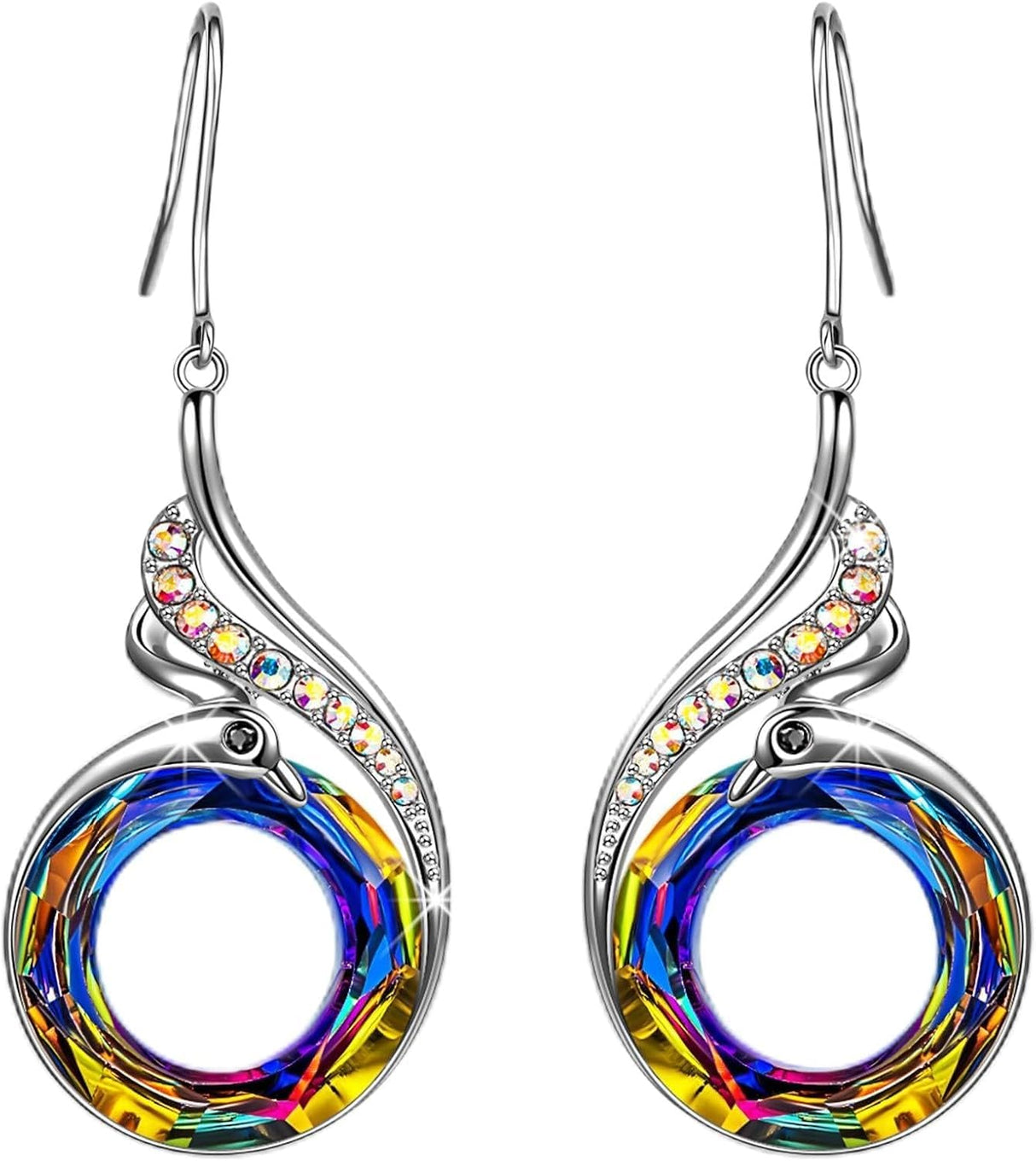 Kate Lynn Phoenix Earrings for Women, Christmas Birthday Gifts for Women, Crystal Earring Jewelry, Xmas Bday Gifts for Mom Grandma Wife Girlfriend Daughter Best Friend