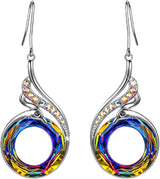 Kate Lynn Phoenix Earrings for Women, Christmas Birthday Gifts for Women, Crystal Earring Jewelry, Xmas Bday Gifts for Mom Grandma Wife Girlfriend Daughter Best Friend